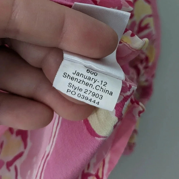 Lilly Pulitzer Elsa Blouse in Yellow Day Lilly Print - Picture 6 of 10